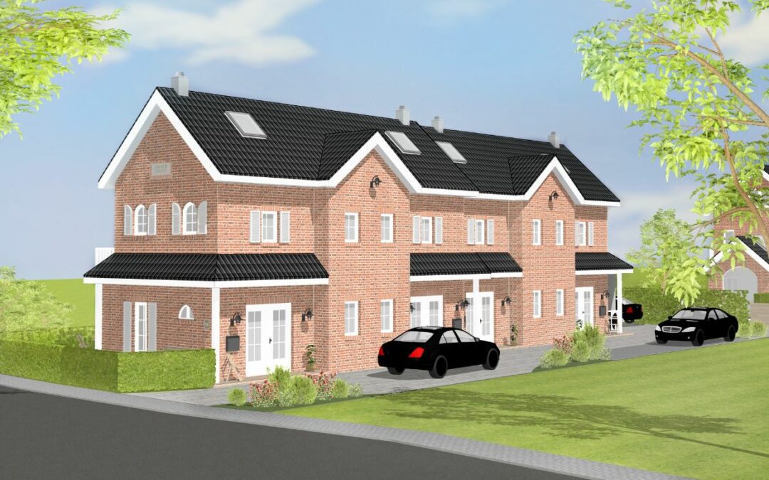 Neubau von 4 Wohneinheiten im Reihenhausstil in Grömitz