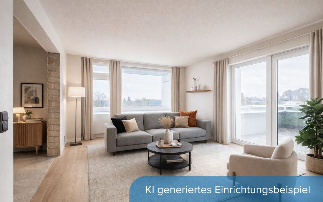 Zwei Wohnungen zur individuellen Gestaltung mit großer Dachterrasse und traumhaftem Weitblick