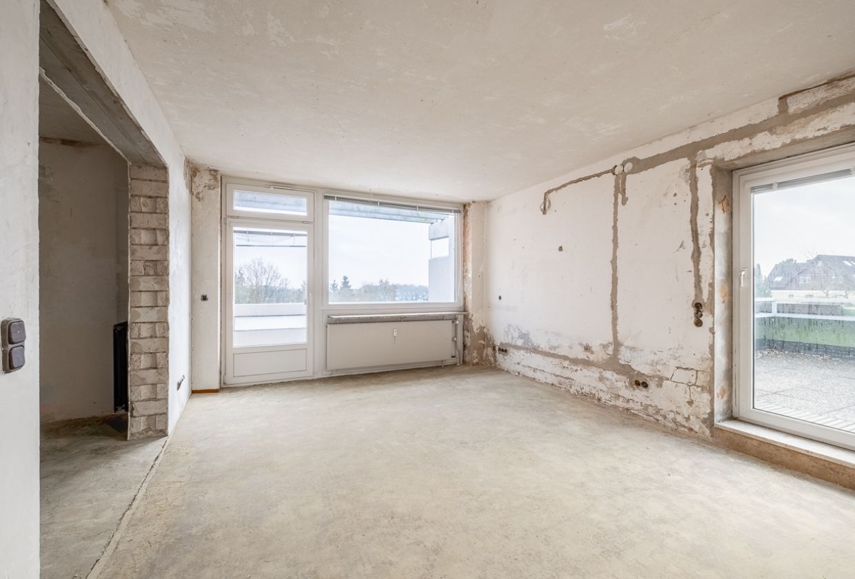 Groemitz Driftberg Wohnzimmer vorher