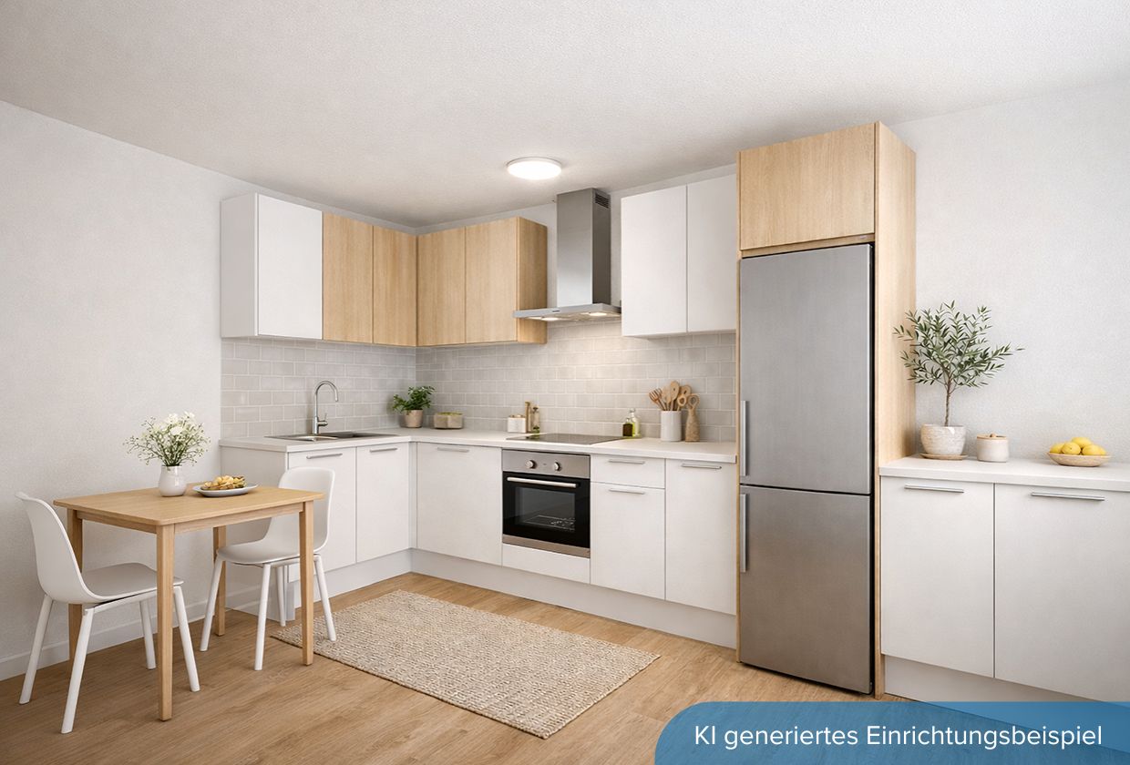 Neubau-Reihenmittelhaus Küche nachher