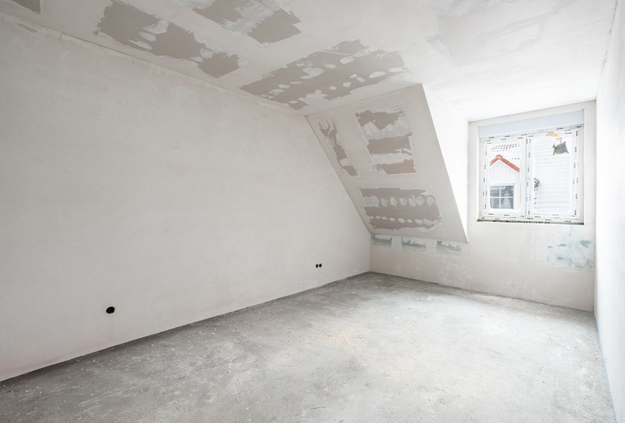 Neubau-Reihenmittelhaus Schlafzimmer vorher